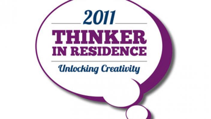 Logo copyright of 'Thinker in Residence'