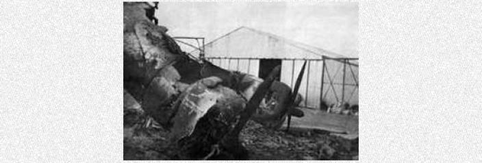 Crashed plane from World War Two battle