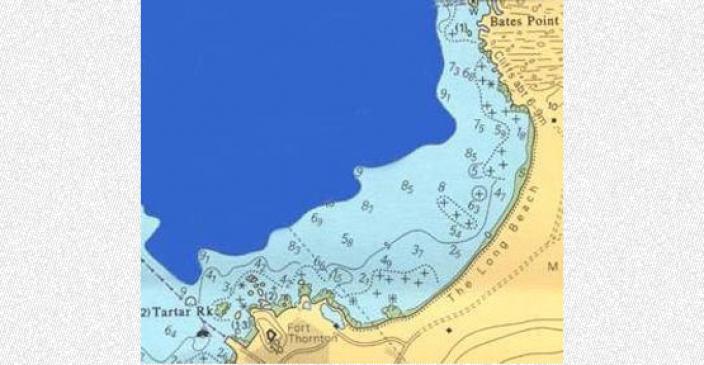 Map of where the main wreck searches occurred