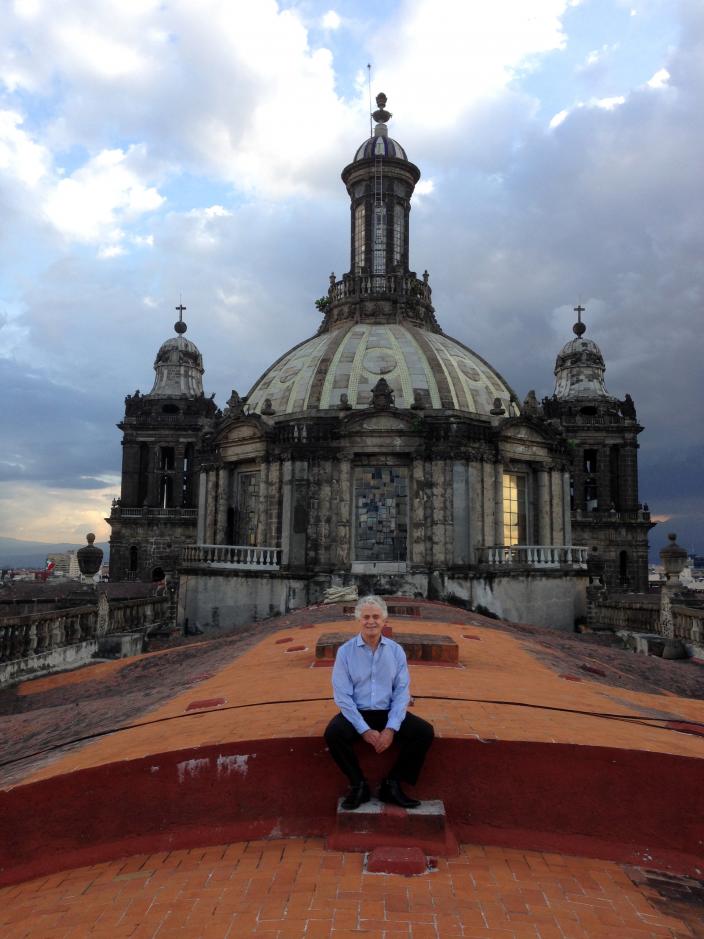 Mexico city cathedral roof Ian MacLeod with lantern dome