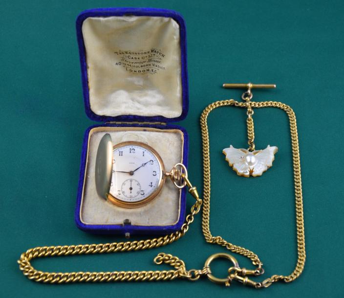 Image of a pocket watch. 