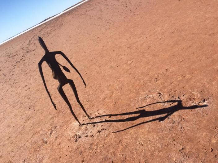 Antony Gormley's Lake Ballard sculptures