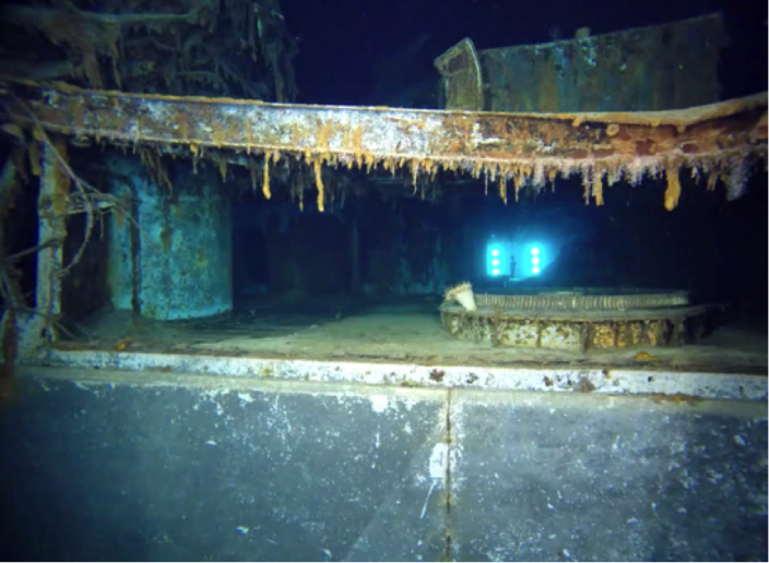 Looking across the HMAS Sydney decks