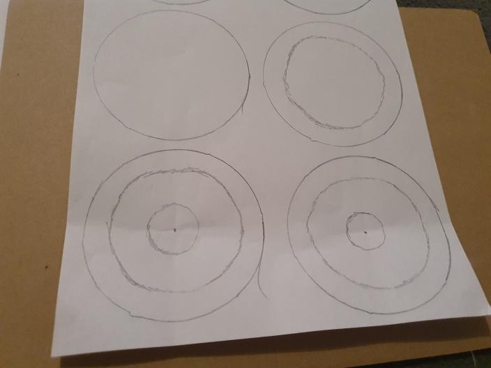 circles on plain paper