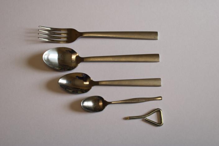 Metal objects sorted by size