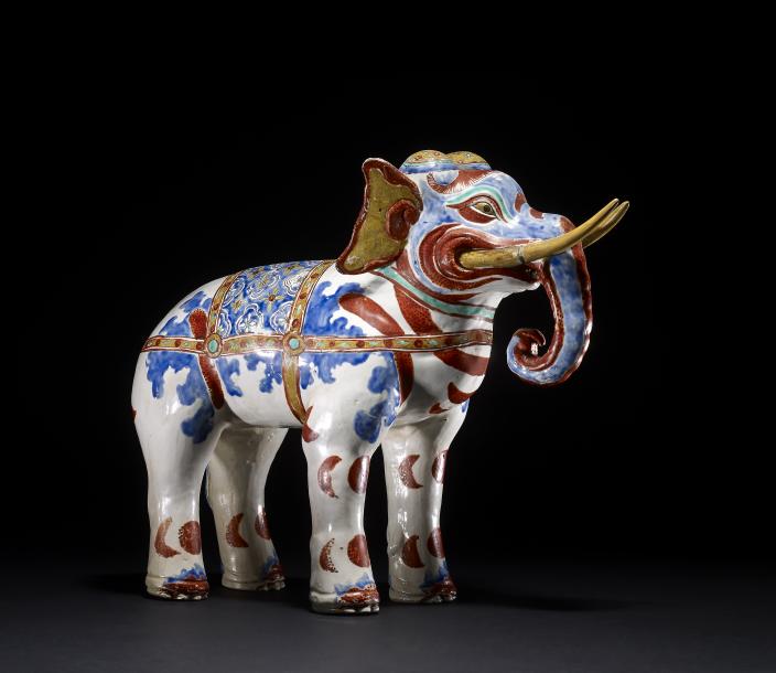 Kakiemon Elephant, 1650-1700 CE, Japan.