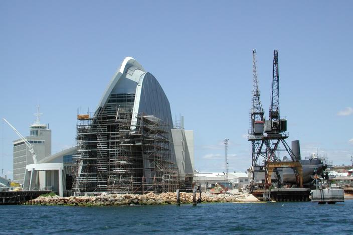 The WA Maritime Museum under construction in 2001.