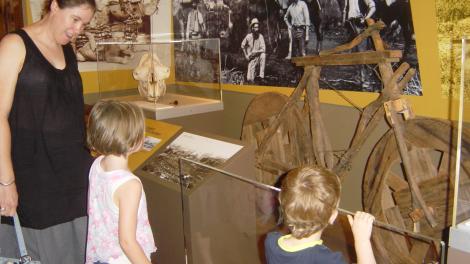 Visitors at the Museum of the Goldfields