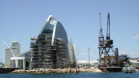 The WA Maritime Museum under construction in 2001.