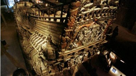 The preserved wreck of the Mary Rose