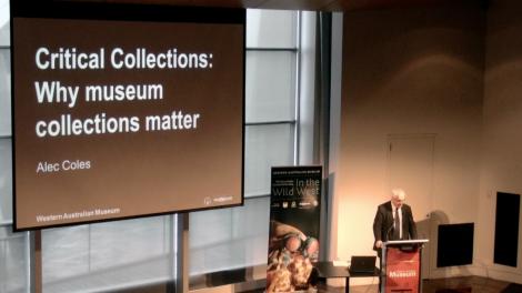 Alec Coles giving a lecture in the Maritime Museum