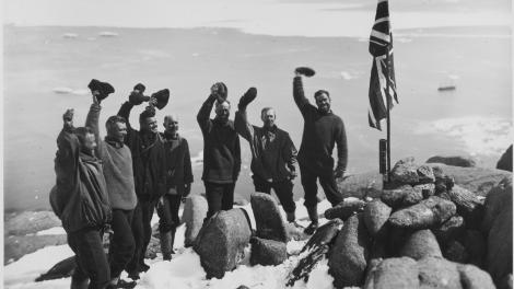 A group of soldiers gathered for an official proclamation