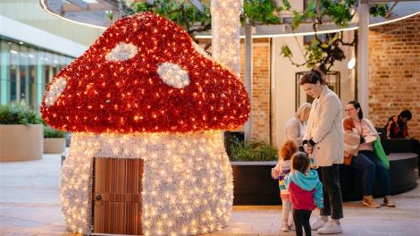 Gnomes Wonderland light up mushroom.