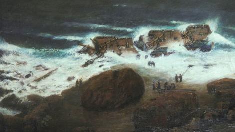 Illustration of the Zuytdorp shipwreck site
