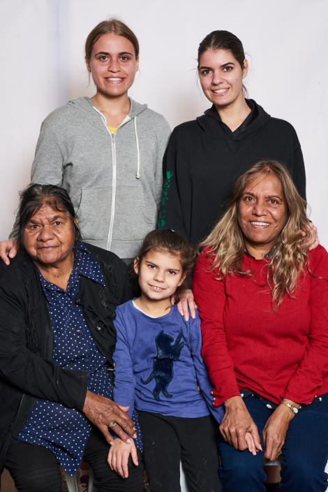 Potrait of Anika, Georgia-Rose, Winsome, Destiny and Tracey 