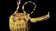 A large round lidded basket with a double handle and a woven latch.