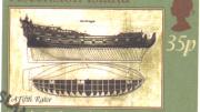Postage stamp showing the Wreck of the Roebuck