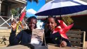 Kids harnessing sun and wind power