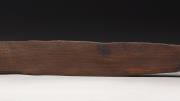 Spearthrower with wooden peg fixed with gum and stone chip in handle, Eucalyptus marginata (jarrah), King George Sound, 1821.