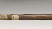 Knife, taap, with quartz flakes, handle of Eucalyptus astringens, brown mallet, King George Sound, 1831–33. 