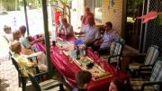 The Bacskai & Gary Zlnay (son-in-law) families, celebrating a most enjoyable Christmas Day 2010 at Karrinyup.