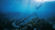 Diver inspecting Batavia anchor