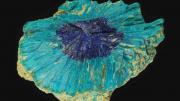 A dark blue coloured mineral from Western Australia called Azurite