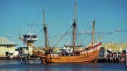 Replica Duyfken in Fremantle harbour