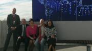 The artist, museum CEO and donors gathered for the unveiling of the sculpture