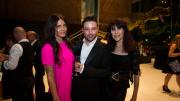 fashionable guests posing at the museum for the Costarella and Frock stars exhibition launch