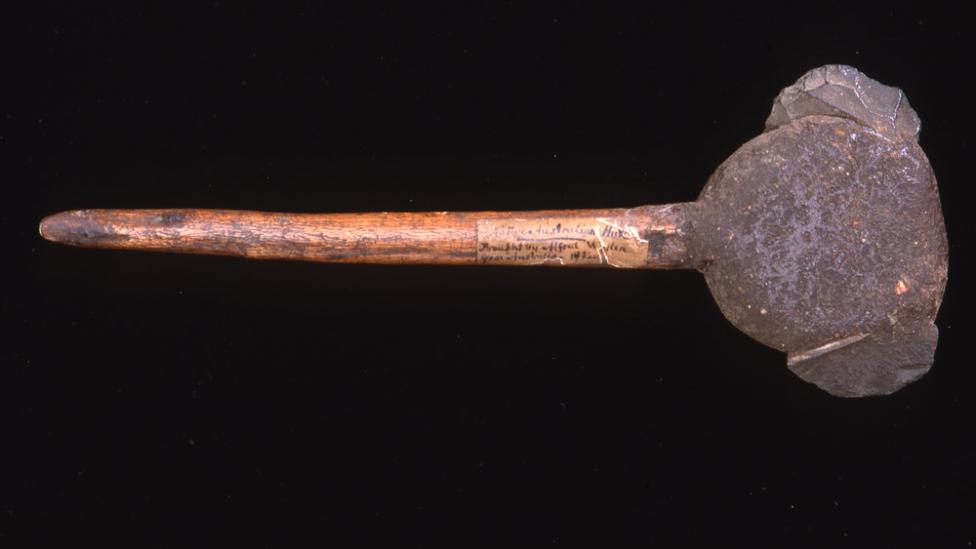 An Aboriginal stone axe