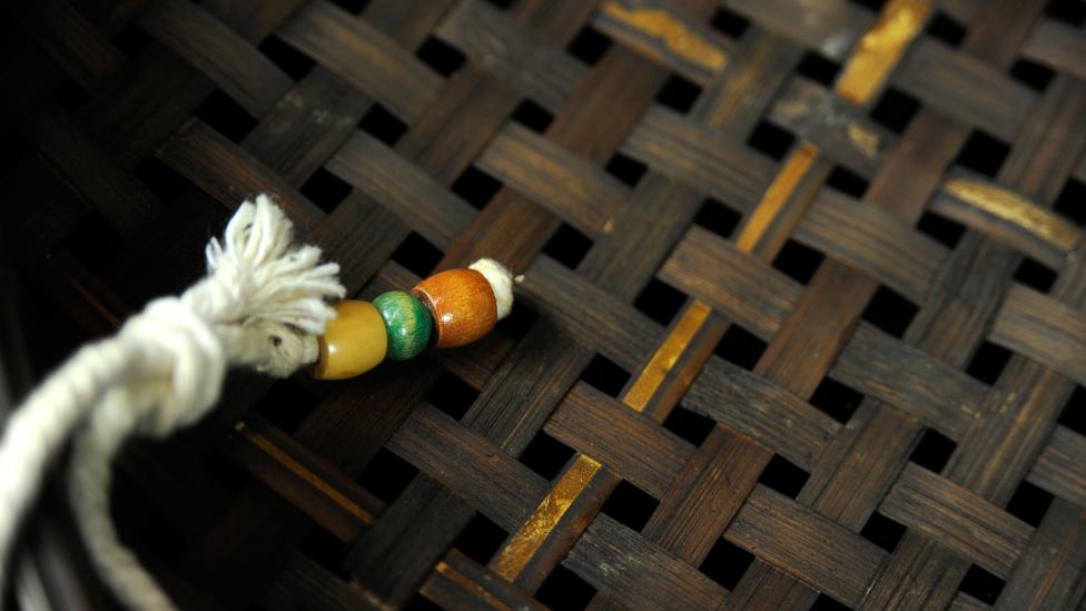 Detail shot of a Winnowing Tray in the WA Museum collections