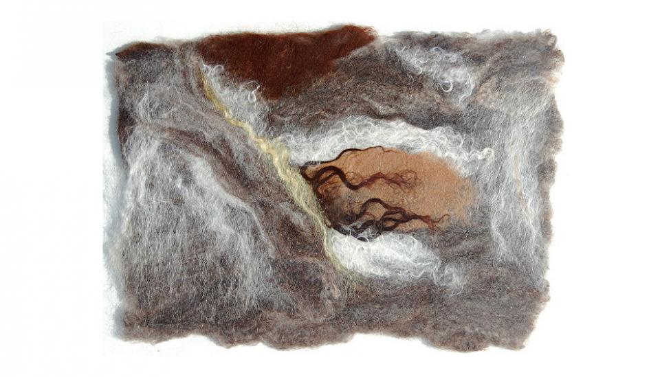 A fibre based artwork