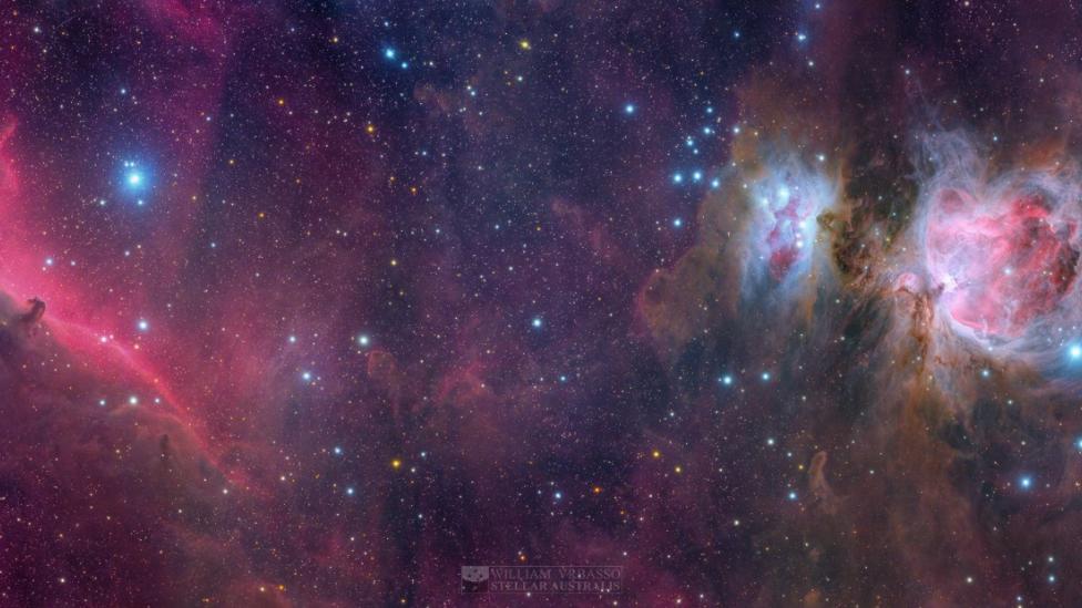 A vibrantly coloured photograph of space