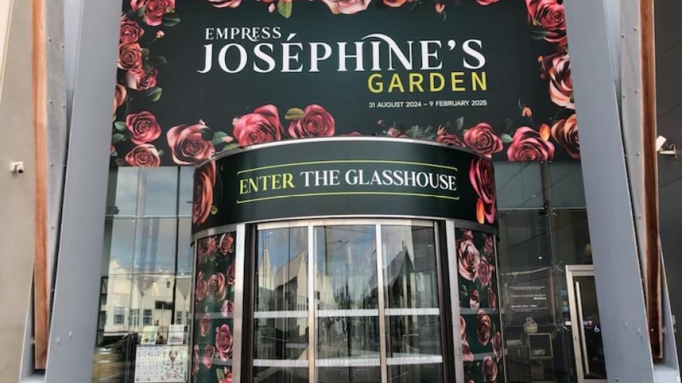 Empress Josephine's Garden exhibition decal at WA Maritime Museum