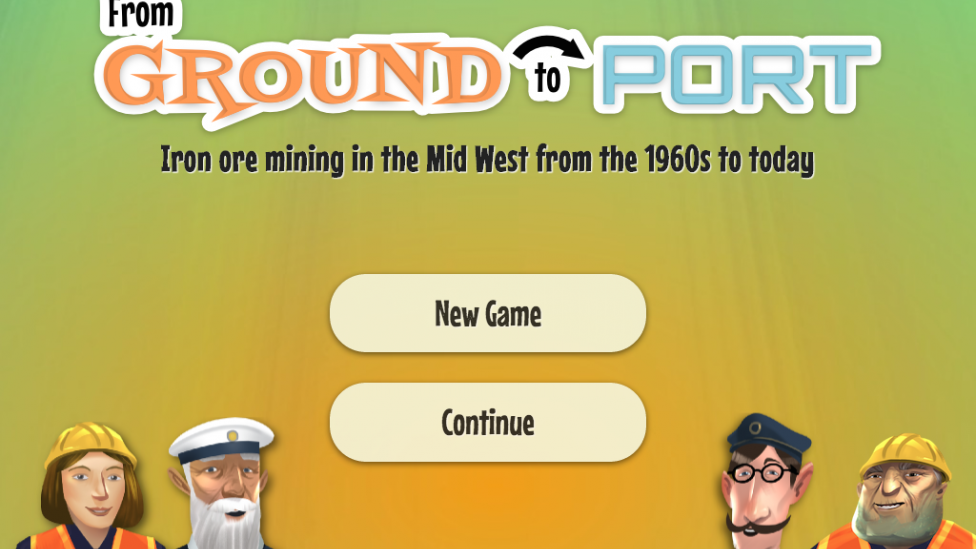 Screenshot from the From Ground to Port mining game