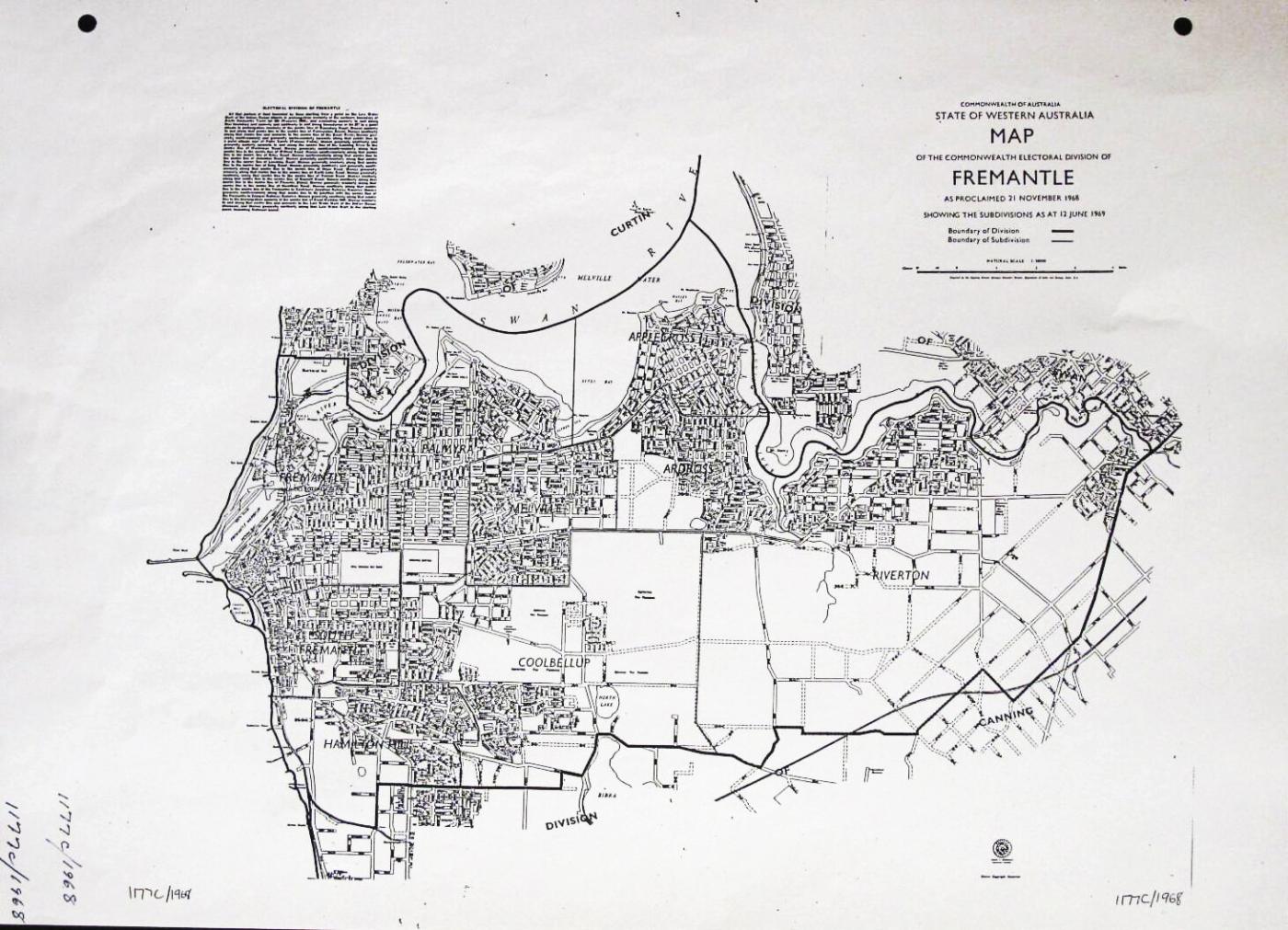 The electoral division of Fremantle, and sub-division of Fremantle. 