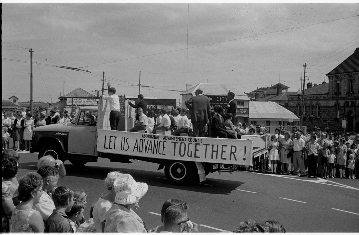 Aboriginal Advancement Council banner ‘Let Us Advance Together!”