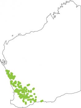 Distribution map for Western Spotted Frog