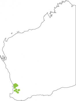 Distribution map for Hooting Frog