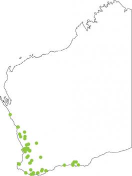 Distribution map for Sand Frog
