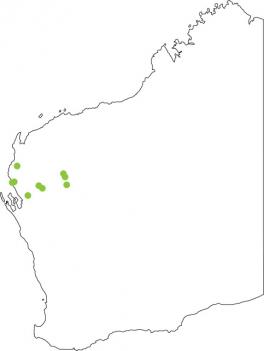 Distribution map for Northwest Toadlet