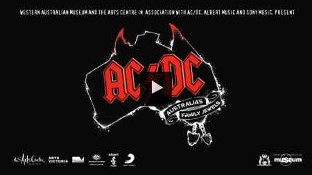 Graphic from the exhibition AC/DC Australia's Family Jewels